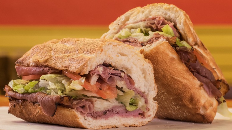 Potbelly Roast Beef sandwich